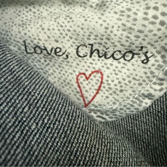 Chicos Ultimate Fit Boot Leg Jeans Classic Blue Women's Jeans 00 Regular - Picture 6 of 6